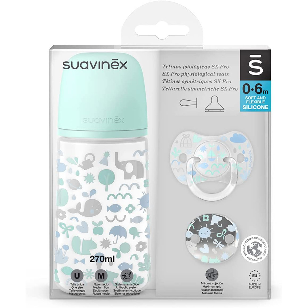 Набір для годування Suavinex Memories - Історії малюків блакитний (307540)