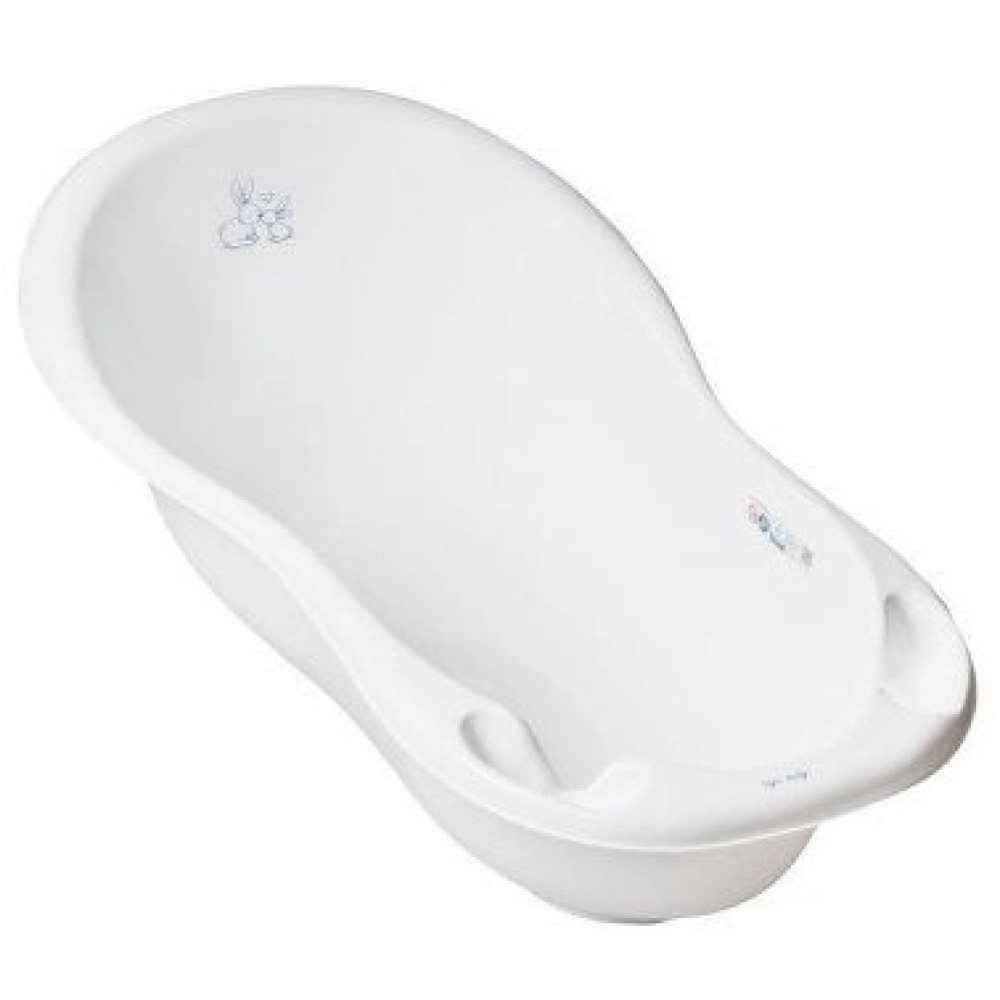 Ванночка Tega Baby Кролики зі зливом білий 102см (KR-005-103)