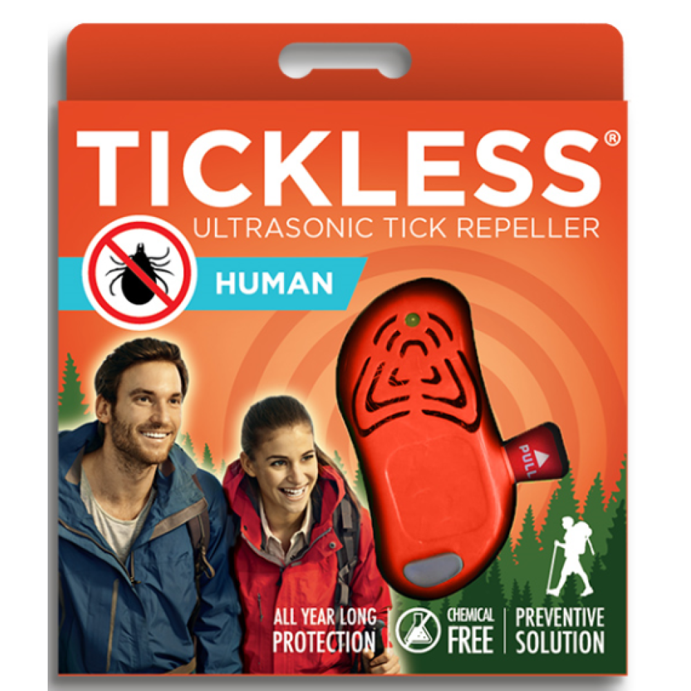 Ультразвуковий прилад від кліщів Tickless Human (Orange)