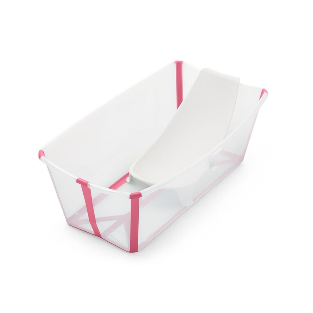 Комплект ванночка для купания Stokke Flexi Bath и подставка, розовый (531503)