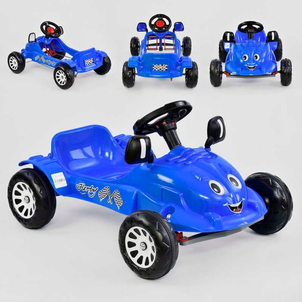 Машина педальная HERBY Pilsan 07-302 (1) колір СИНІЙ в пакеті