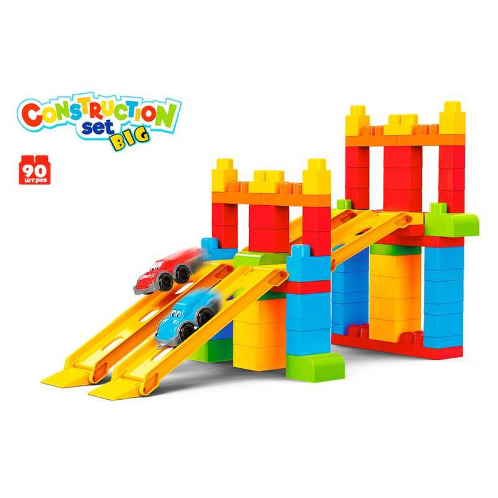 гр Конструктор 6825 (5) "Technok Toys" 90 деталей, 2 машинки, в коробці