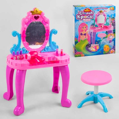 Трюмо 86088 (10) "TK Group", підсвічування, звук, фен, аксесуари, в коробці