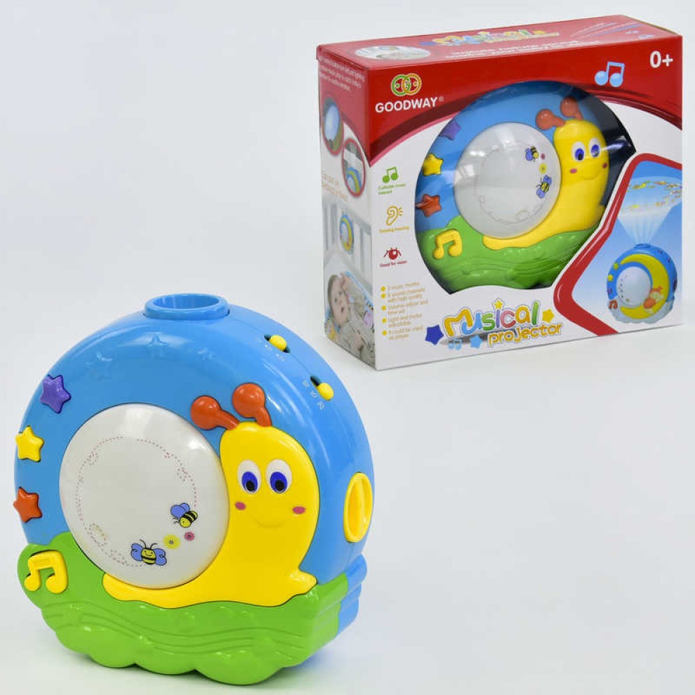 Проектор "Равлик" 8664 (24) музичний, світиться, в коробці Проектор "Равлик" 8664 (24) музичний, світиться, в коробці