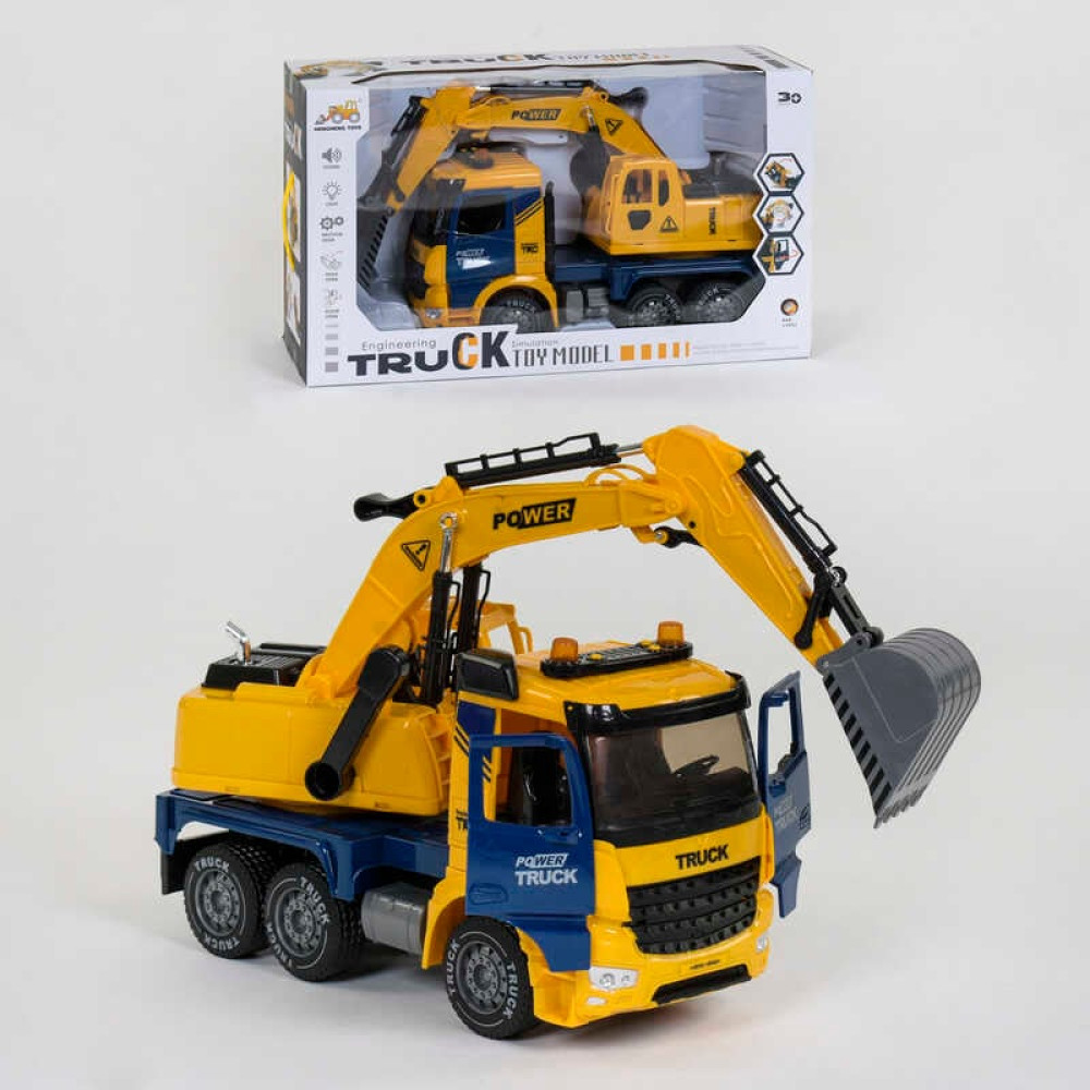 Екскаватор музичний H 998-40 (12) світло, звук, інерція, в коробці