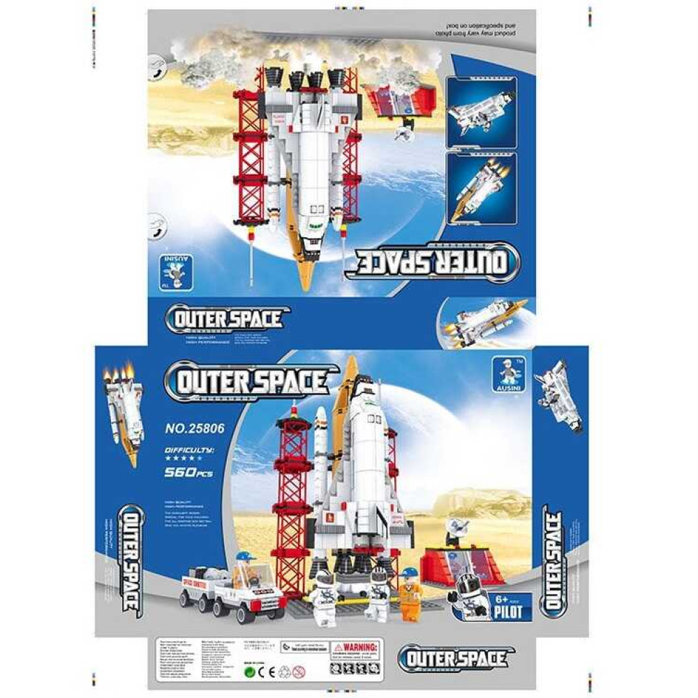 Конструктор AUSINI 25806 "Космос" (12/2) 560 деталей, в коробці