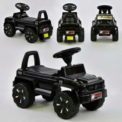 Машина-Толокар V-10009 JOY (4) колір ЧОРНИЙ, РОСІЙСЬКІ ПІСНІ, СВІТЛОВІ ефекти, багажник