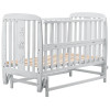 Кроватка Babyroom Друзья DDMO-02 маятник + откидной бок, бук серый (626195)