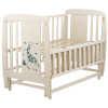 Ліжечко Babyroom Жирафик маятник, відкидний бік DJMO-02 бук слонова кістка