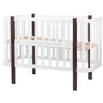 Ліжечко Babyroom Луна білий - венге
