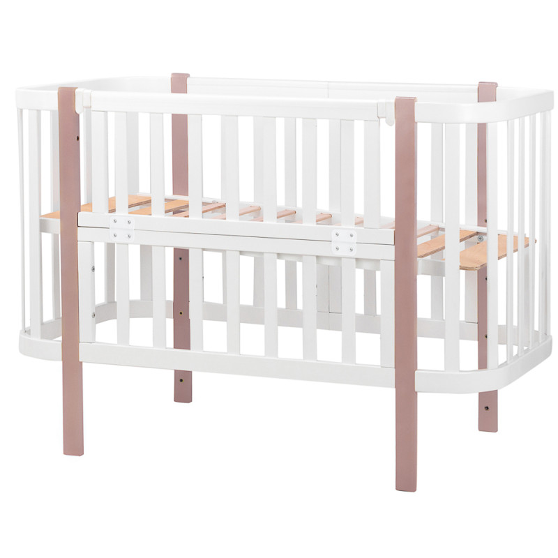 Ліжечко Babyroom Луна білий - капучино