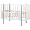 Ліжечко Babyroom Луна білий - сірий