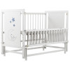 Кроватка Babyroom Медвежонок (M-02) маятник, откидной бок, бук, белый