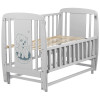 Ліжечко Babyroom Собачка маятник, відкидний бік DSMO-02 бук сірий