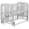 Ліжечко Babyroom Собачка маятник, відкидний бік DSMO-02 бук сірий