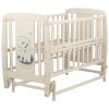 Ліжечко Babyroom Собачка маятник, відкидний бік DSMO-02 бук слонова кістка