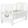 Ліжечко Babyroom Собачка маятник, відкидний бік DSMO-02 бук білий