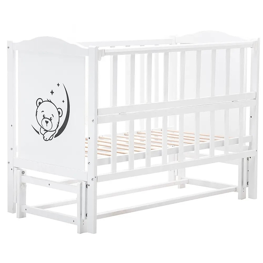 Ліжечко Babyroom Тедди Т-02 білий (625850)