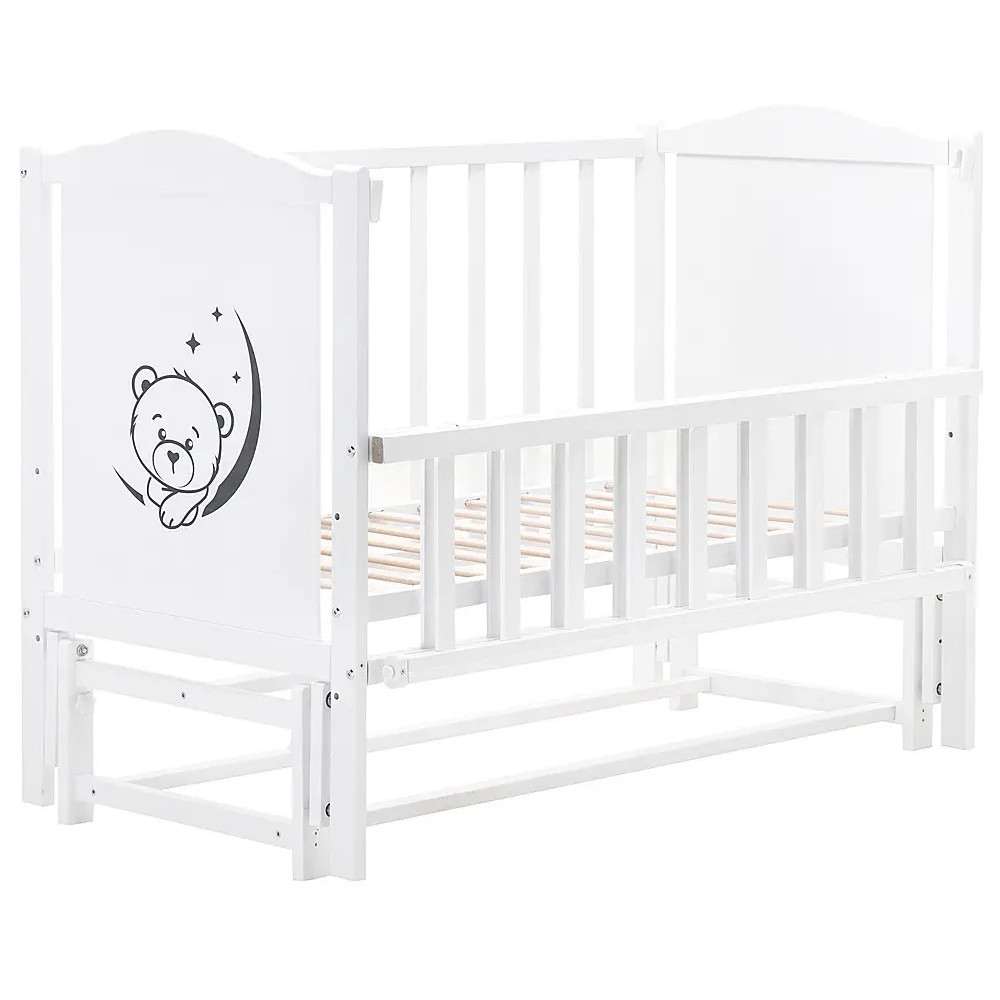 Ліжечко Babyroom Тедди Т-02 білий (625850)