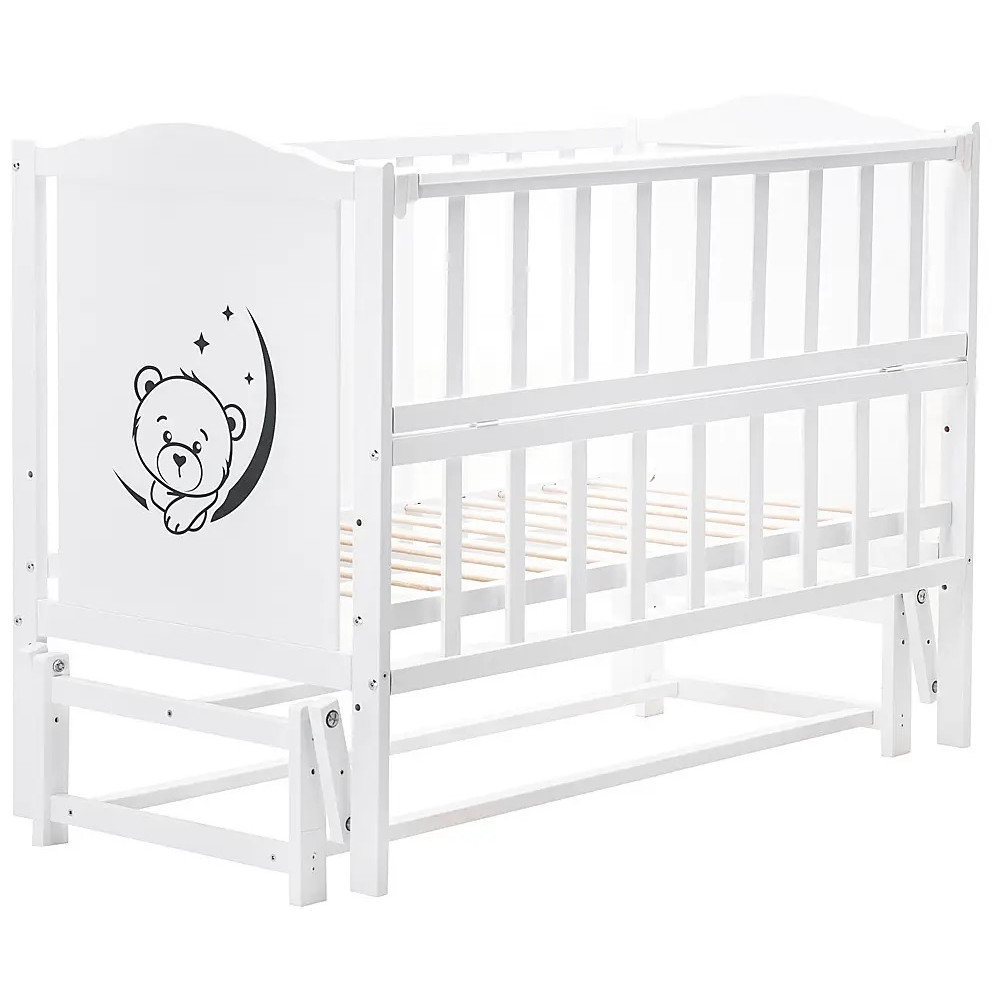 Ліжечко Babyroom Тедди Т-02 білий (625850)