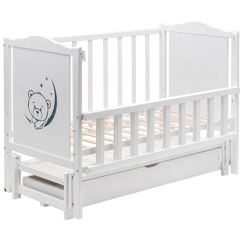 Ліжечко Babyroom Тедді Т-03 білий (626121)