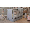 Ліжечко Babyroom Умка маятник + ящик + відкидний бік DUMYO-3 бук сірий (626202)