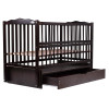 Кроватка Babyroom Веселка (DVMYO-3) маятник, ящик, откидной бок, бук, венге