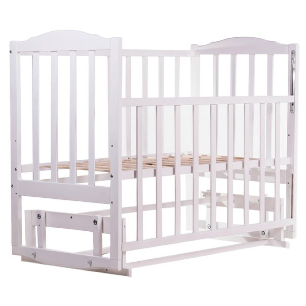 Ліжечко Babyroom Зайченя Z201 з маятником біла