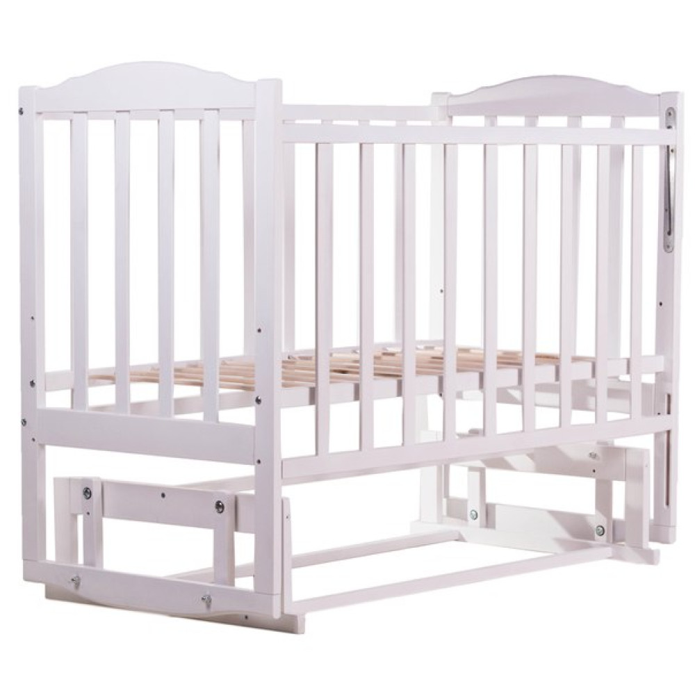 Ліжечко Babyroom Зайченя Z201 з маятником біла