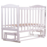 Ліжечко Babyroom Зайченя Z201 з маятником біла