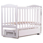 Ліжечко Babyroom Зайченя Z301 з маятником і ящиком біла