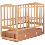 Ліжечко Babyroom Зайченя Z304 з маятником і ящиком лакована