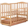 Кроватка Babyroom Зайчонок Z304 с маятником и ящиком лакированная