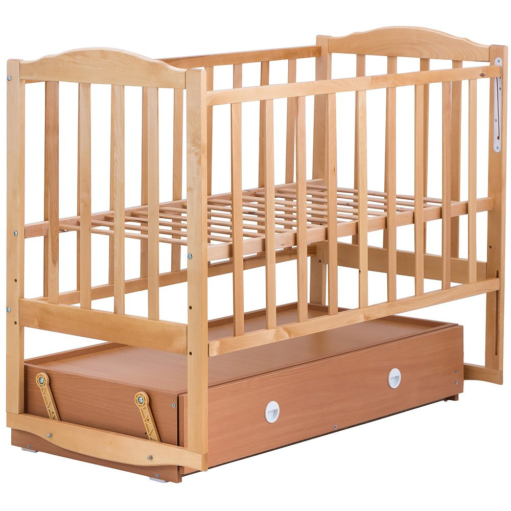 Кроватка Babyroom Зайчонок Z304 с маятником и ящиком лакированная