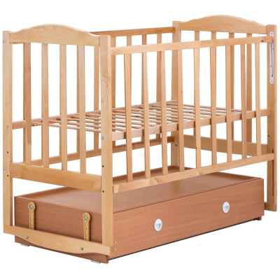 Кроватка Babyroom Зайчонок Z304 с маятником и ящиком лакированная