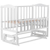 Ліжечко Babyroom Зайченя ZL201 маятник, відкидна боковина, біла