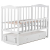 Ліжечко Babyroom Зайченя ZL301 маятник, ящик, відкидна боковина, біла