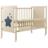 Кроватка Babyroom Звездочка Z-01 откидной бок, колеса, бук, слоновая кость