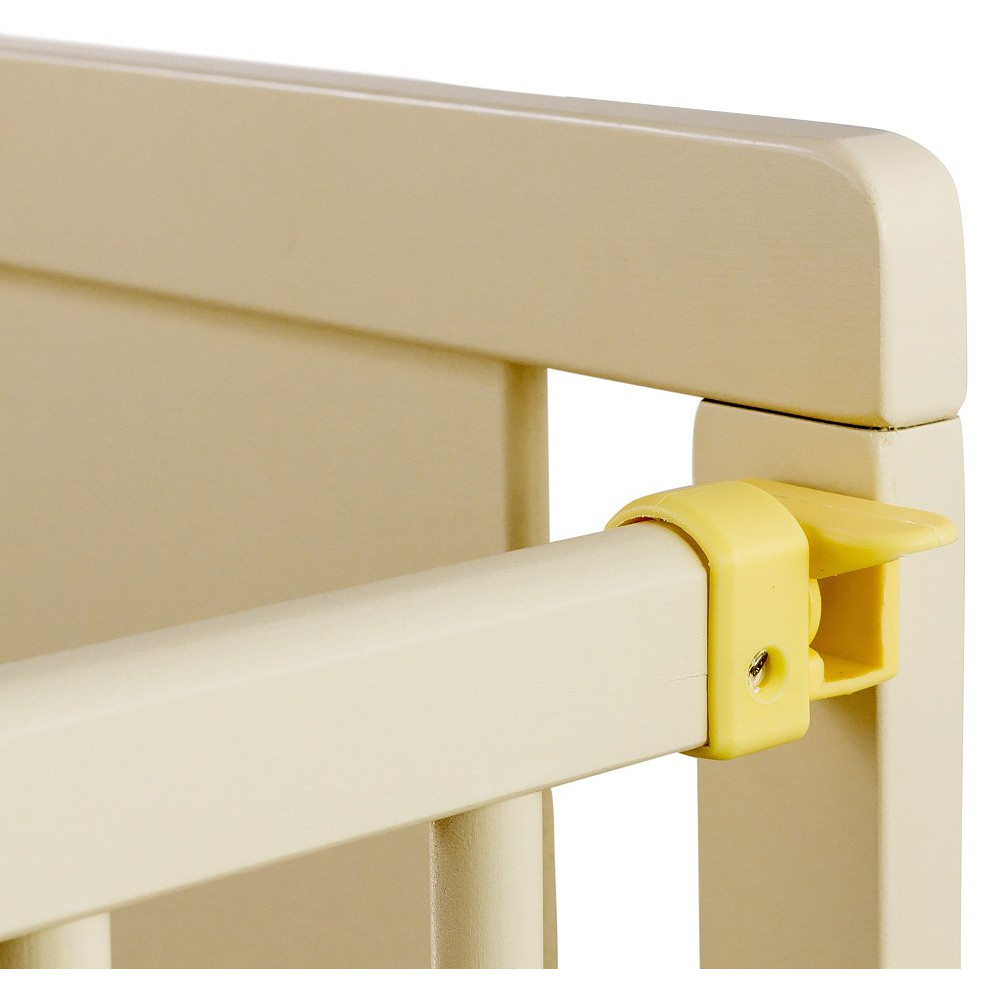 Кроватка Babyroom Звездочка Z-01 откидной бок, колеса, бук, слоновая кость