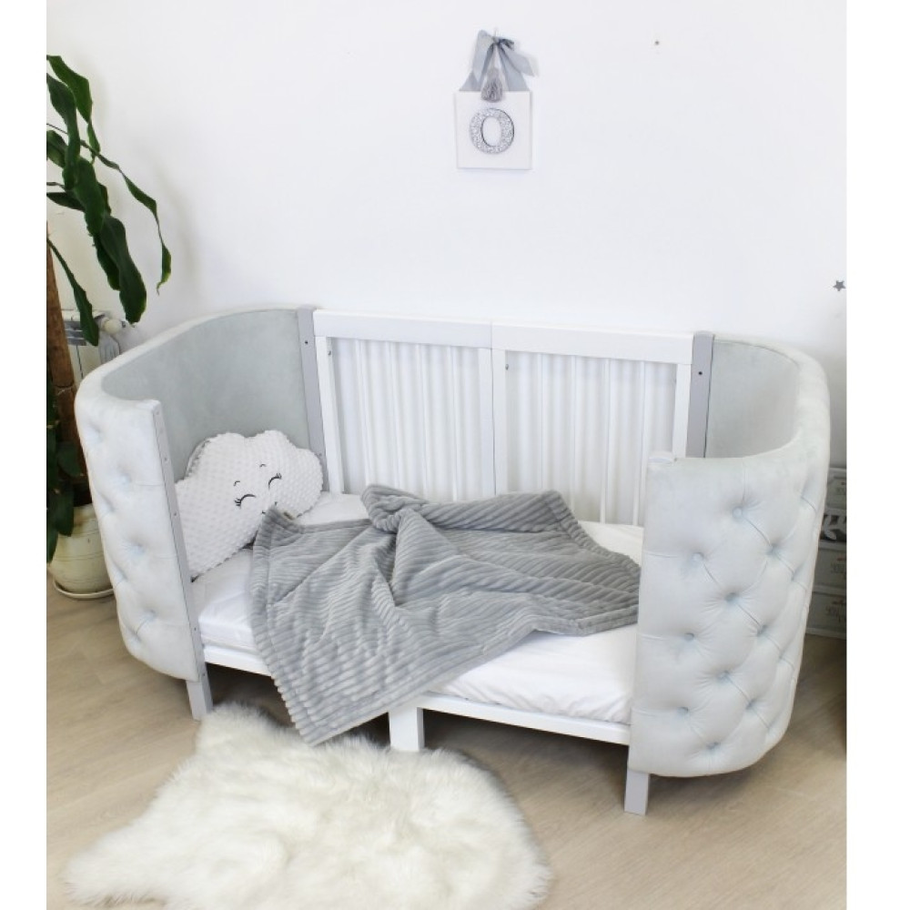 Овальне ліжечко-трансформер Ovalbed Blush Grey 3 в 1 (70x98 см)