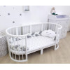 Детская овальная кроватка-трансформер Ovalbed Premium 8 в 1 White