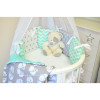 Круглая кроватка-трансформер Ovalbed Stars Light White 8 в 1 