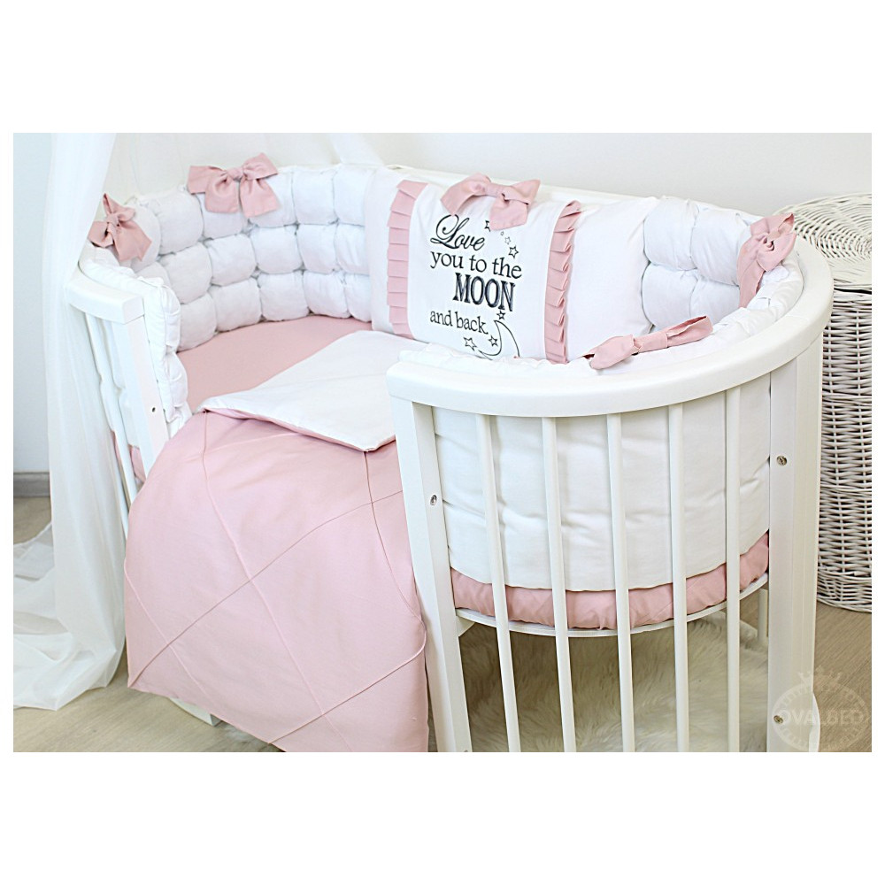 Овальне ліжечко Ovalbed Deluxe 8 в 1 з полозами для заколисування