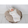 Євро пелюшка кокон на блискавці + шапочка MagBaby Wind, молоко (0-3 міс.)