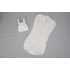 Євро пелюшка кокон на блискавці + шапочка MagBaby Wind, молоко (0-3 міс.)