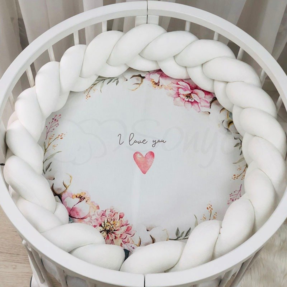 Простынь детская Маленькая Соня с печатью Heart and Flowers 70x70 (9580412)