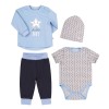 Комплект для хлопчика Bembi блакитний із сірим інтерлок р. 56 (КП 249)