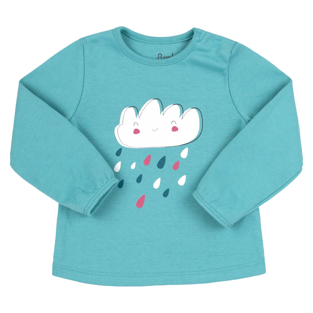 Кофта з довгим рукавом Bembi інтерлок, бірюзовий р.80 (ФБ839)