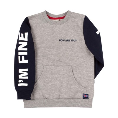 Джемпер Bembi трикотаж серый р.134 (ДЖ263)