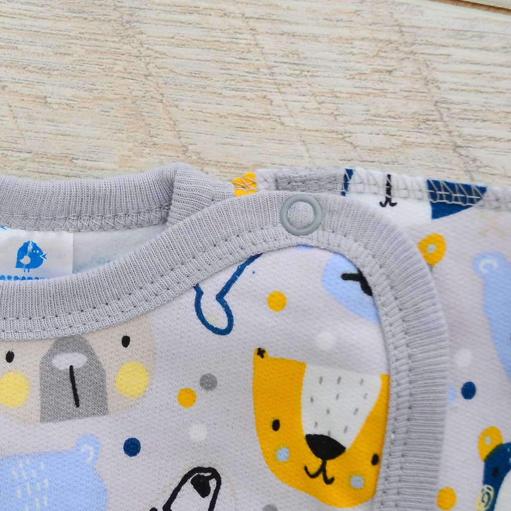 Сорочечка Minikin Ведмедик  сірий р.62 (21800156)